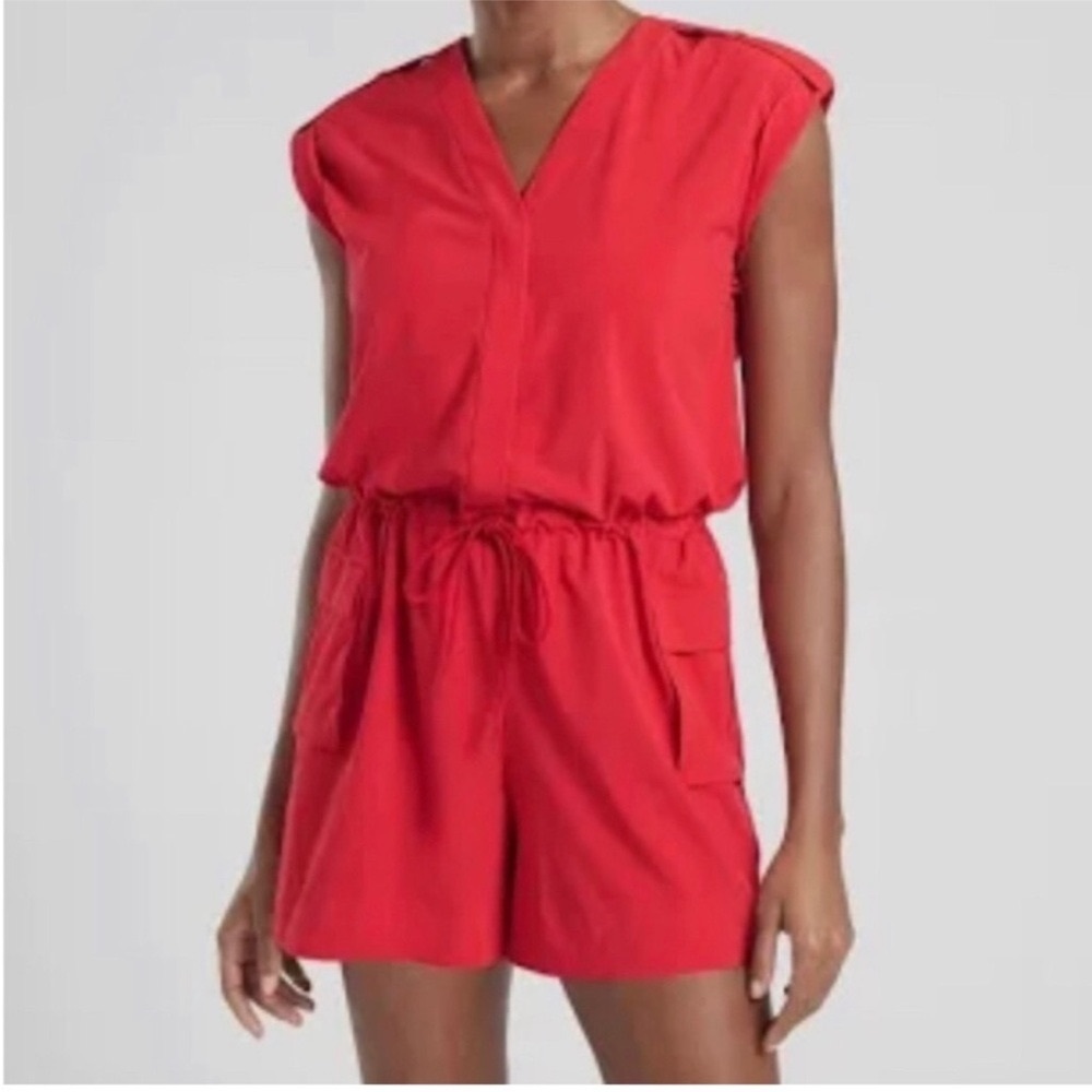 Red Athleta Sutton romper
